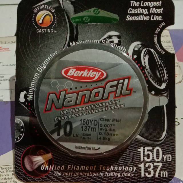 Benang Berkley nanofil 10lb
