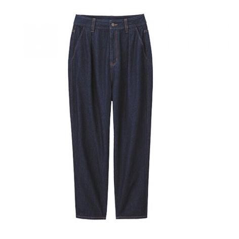 *Lagi MURAH [ EB ] 3color UNIQLO GU Pleated Denim Celana jeans panjang wanita boyfriend ,.,.,.,,