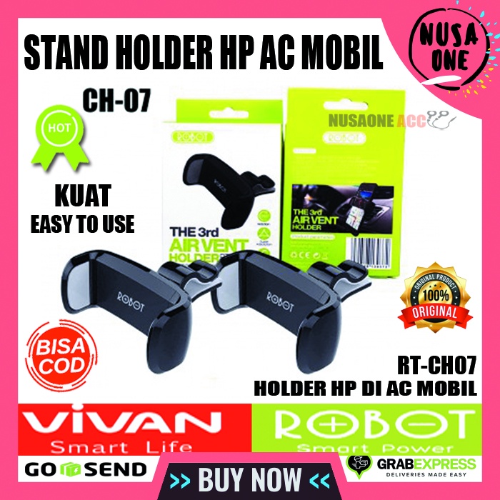 ROBOT RT-CH07 CAR AIR VENT STAND HOLDER HOLDER MOBIL MINI  ROBOT HOLDER MOBIL JEPIT DI AC CAR HOLDER