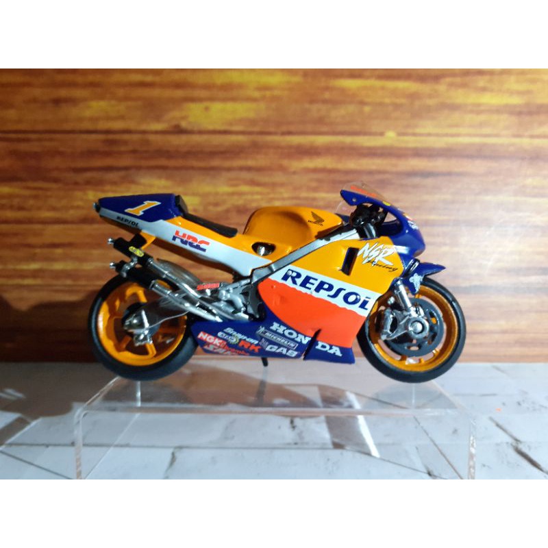 Mainan Motor Diecast Honda Repsol NSR 500 Loose