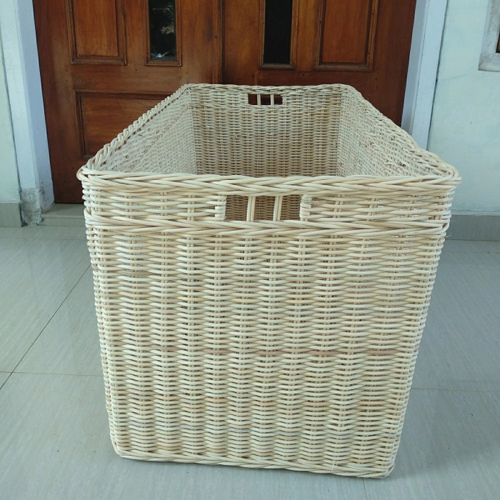 keranjang besar persegi kotak panjang jumbo penyimpanan 90x45x45 cm