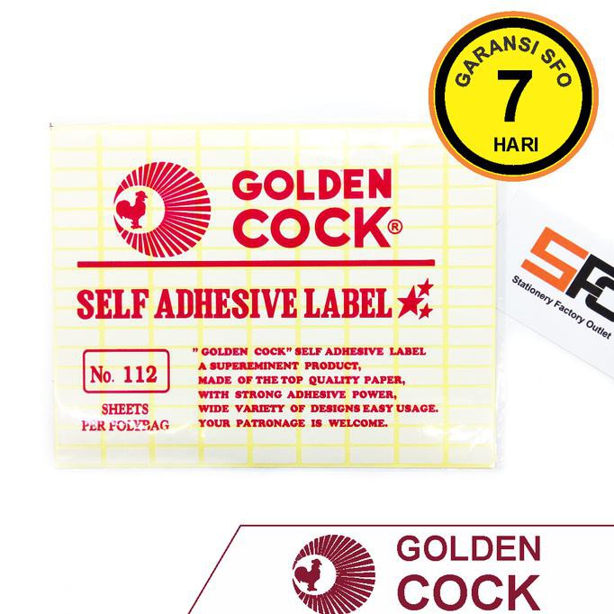 

Kualitas Terbaik] Label Sticker Golden Cock 112 (8X20Mm)