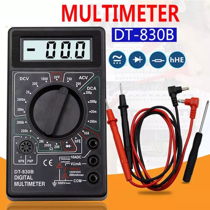 Multitester / Avometer / Multimeter Digital DT830B - Digital Multitester Avometer DT-830B