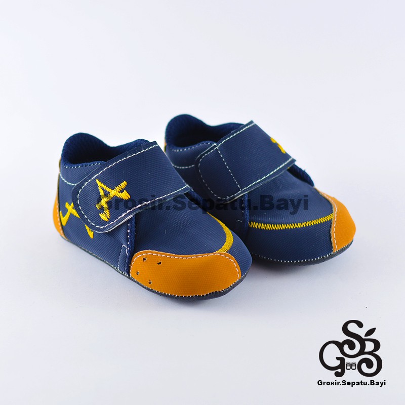 sepatu bayi baby shoes prewalker laki laki umur 2 - 14 bulan model casual A warna NAVY