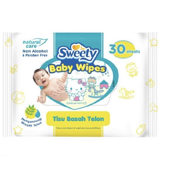 sweety baby wipes perume/non perfum e ED BARU 1223