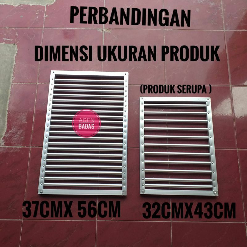 BAK SORTIR LELE ALAT SORTIR IKAN LELE ALMUNIUM.PENGANTI EMBER SORTIR LELE.TIDAK TERMASUK KERANJANG