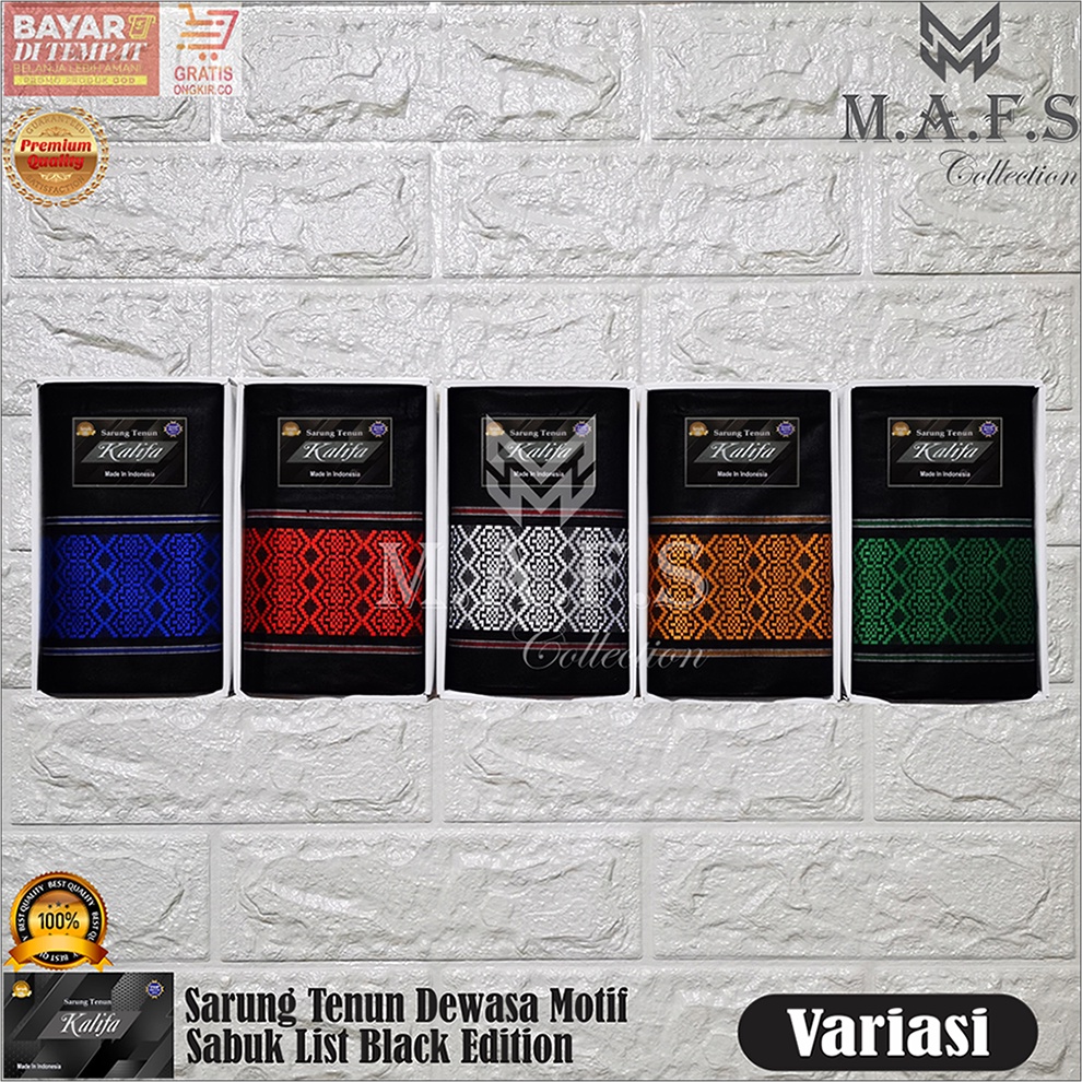 Sarung Tenun Dewasa Polos Motif Doby Sabuk Donggala Premium Kalifa