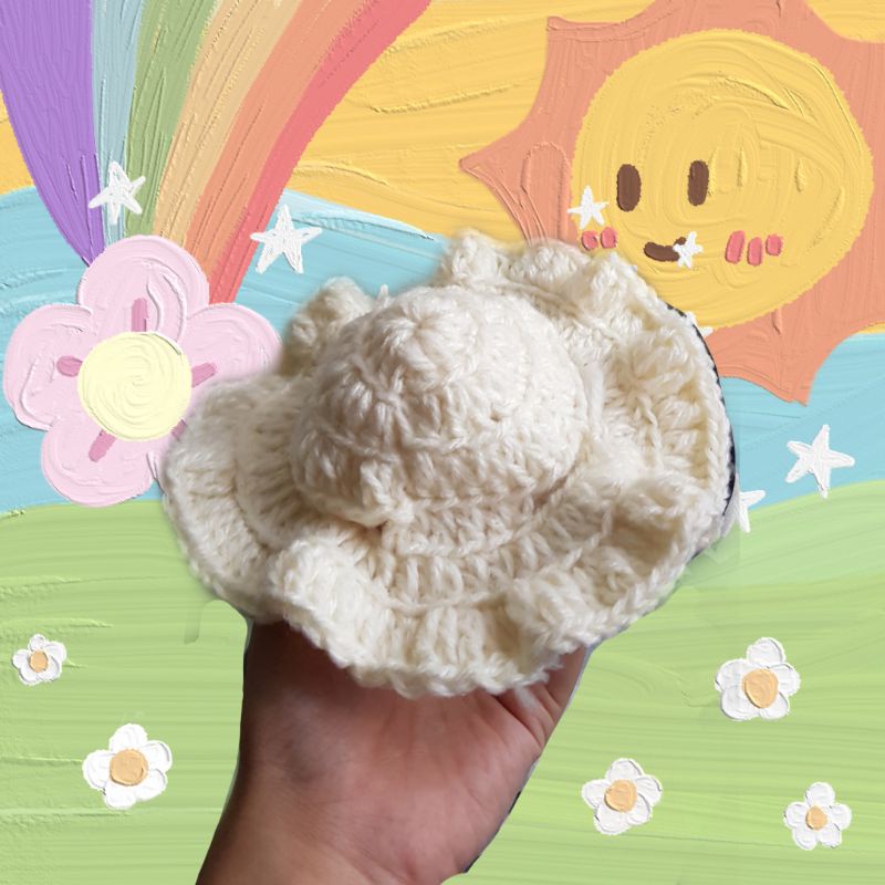 topi kucing rajut handmade-2