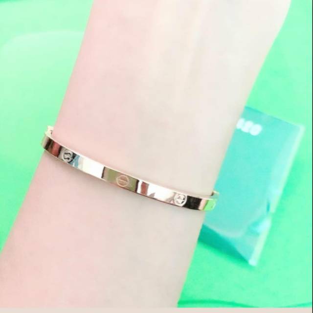 Gelang bangle cartier tipis kadar 375 ubs