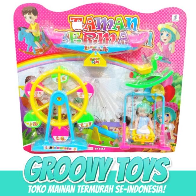 Mainan Anak Taman Bermain Barbie Bianglala Bp 8663