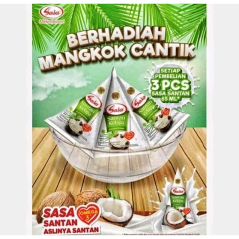 

Sasa santan cair, 3 pcs free mangkok cantik