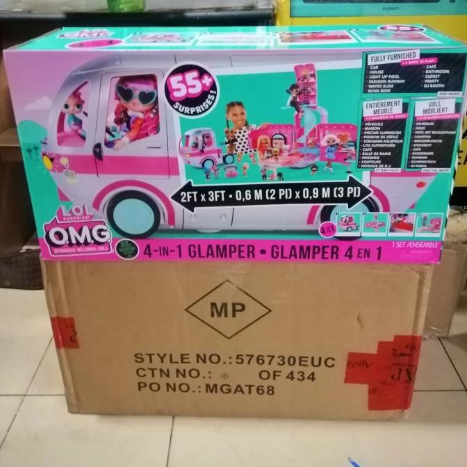 LOL SURPRISE OMG GLAMPER 4 IN 1 ORIGINAL MOBIL VAN LOL *****Terbaru******