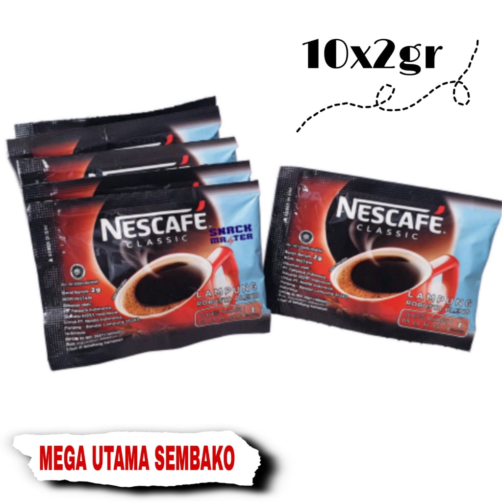 

Nescafe classic renceng 10 x 2 gr