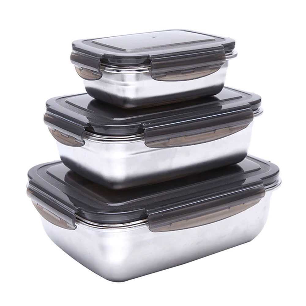 TD-DA HOMEFAVOR Kotak Makan Bento Lunch Box Stainless Steel - KT273