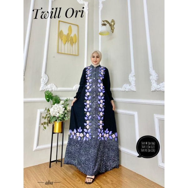 Gamis twill ori lukis | gamis lukis | batik pekalongan