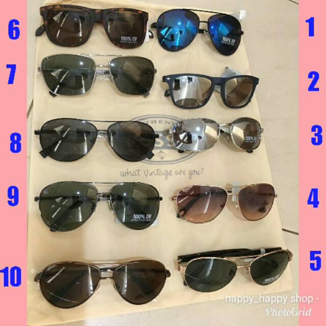Kacamata fossil ori anti UV (cowok)