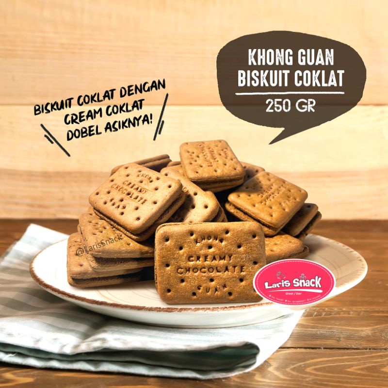 

Biskuit Cream Coklat Biskuit Jadul Khong Guan 250gr