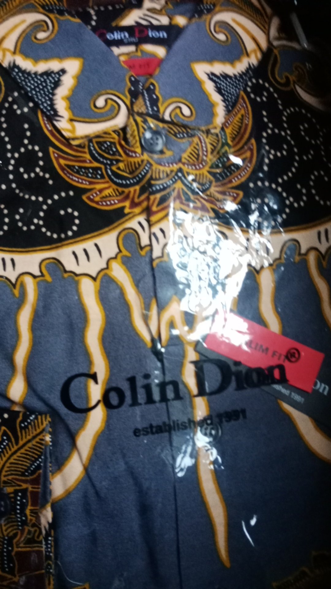 Kemeja Batik Pria Slimfit Modern Lengan Panjang Slim Fit  D349