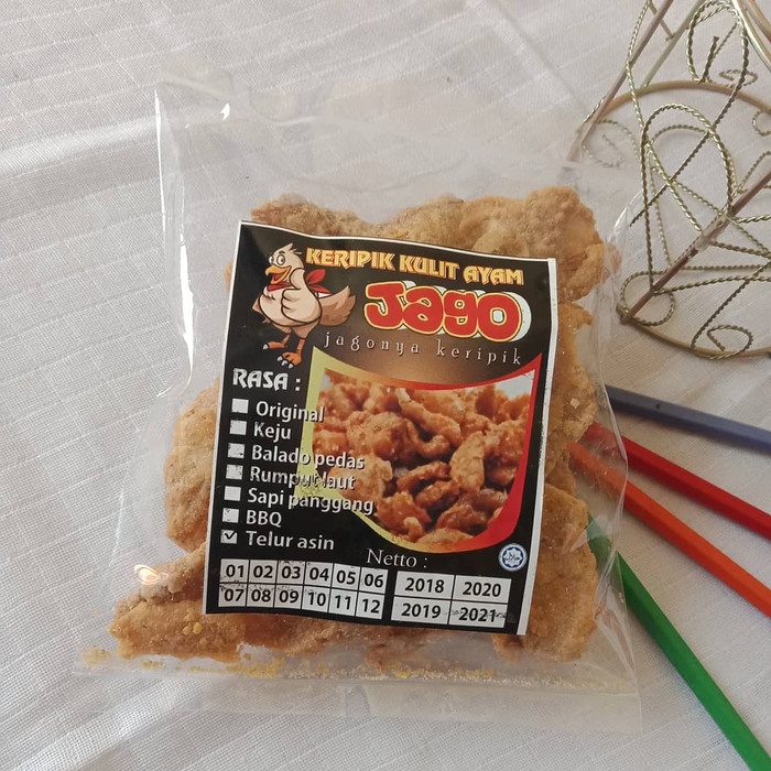 

Keripik Kulit Ayam telur asin salted egg kripik kerupuk nett 100 gr