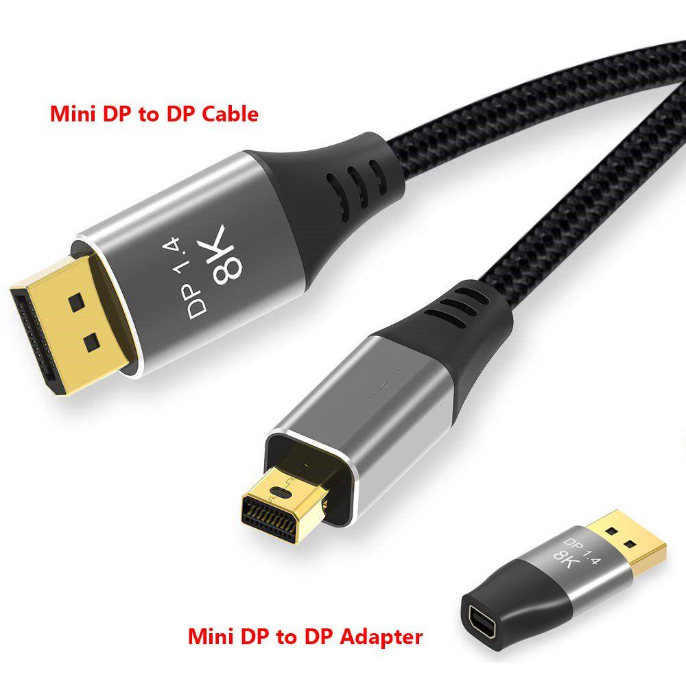 POPULAR Kabel DP to DP Mini Pantau MDP to DP HDTV 8K@60Hz 4K@144Hz