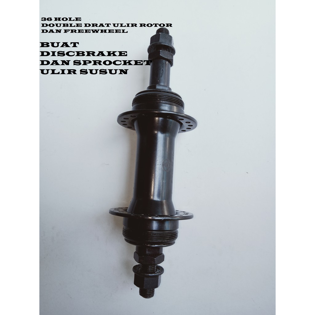 Bosh hub freewheel double drat ulir 36 HOLE DEPAN BELAKANG