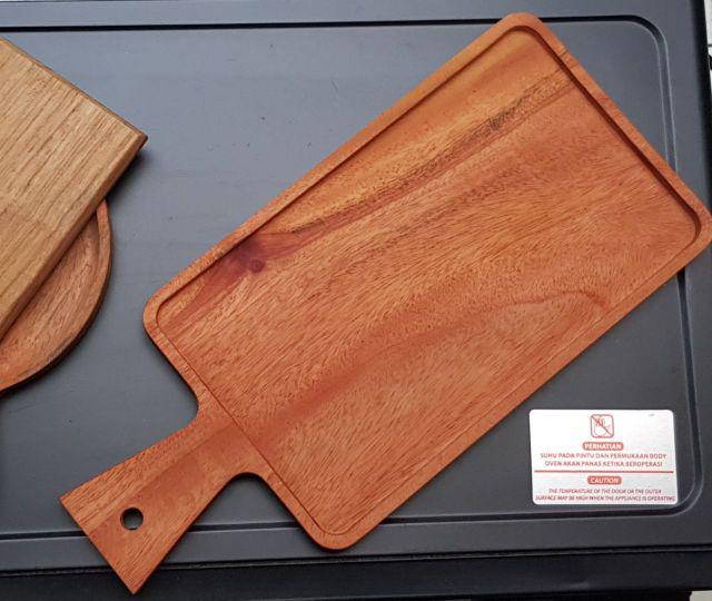 M Serving Board / Tatakan Kayu / Rectangle Tray With Handle
