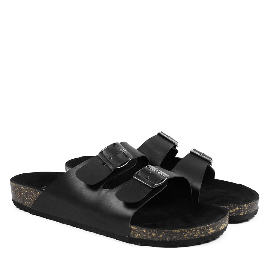 sandal sendal pria walkers brikenstok gesper 2 hitam sandal santai sandal murah