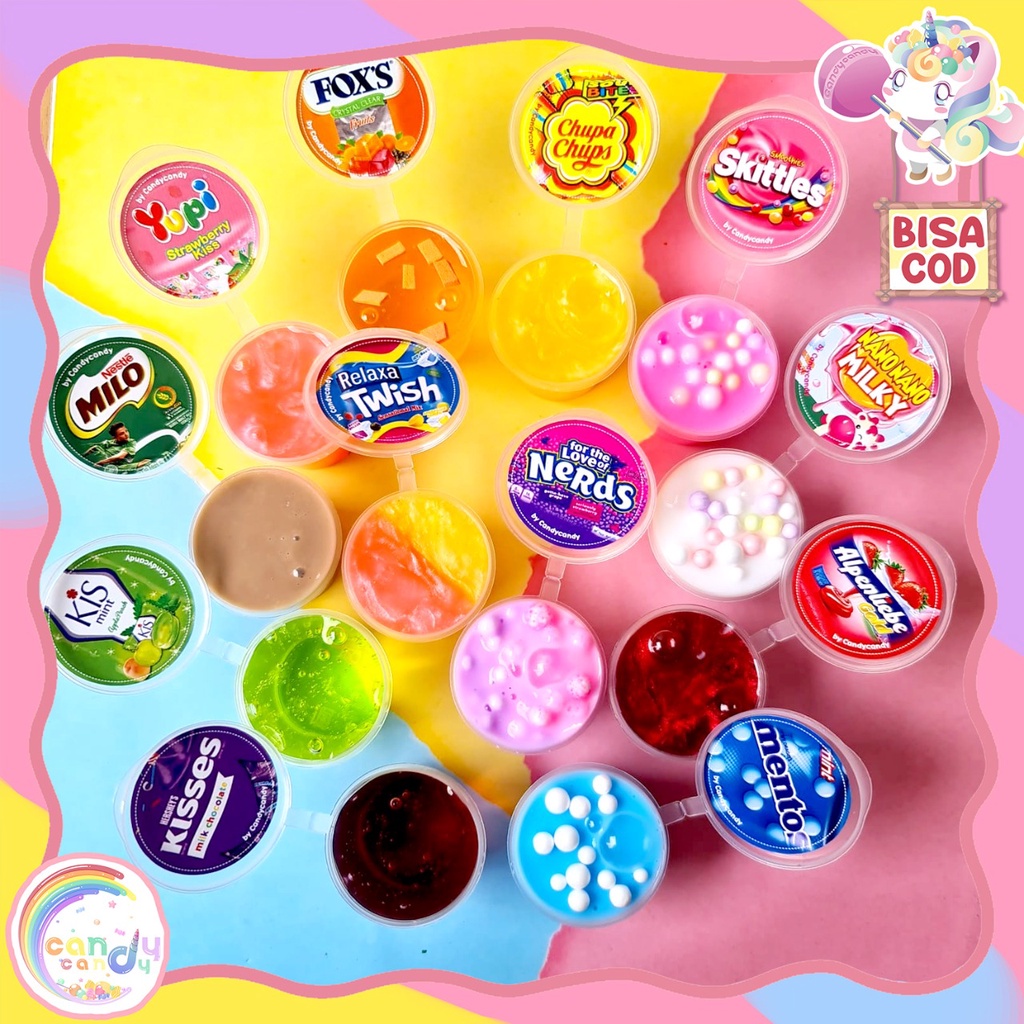 Mainan slime Candi ukuran 25ml by candycandy.idn