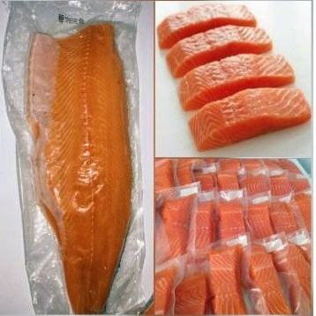 salmon kemasan  vacum 195-210 gr per pack murah bandung