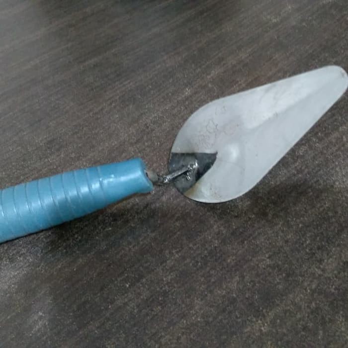 SENDOK SEMEN 7&quot; STAINLEES STEEL GAGANG PVC