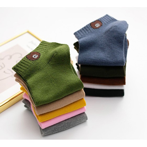 AliMaMa - KAOS KAKI BEAR - Kaus Kaki Perempuan Laki Laki Unisex Mata Kaki Ankle Sock Socks Murah Medan-8