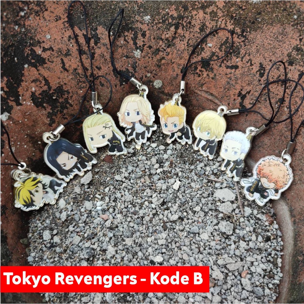 Strap Gantungan HP Anime - Variasi Tokyo Revengers - Mikey Draken Chifuyu Takemichi Baji