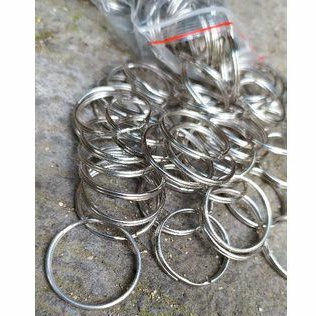 10 Pcs Ring gantungan Kunci 25mm - Kepala ring bandul gantungan kunci