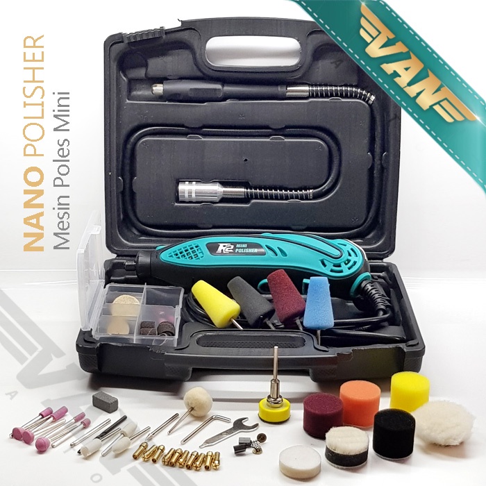 Mini Polisher / Mesin Poles Mini / Mini Nano Polisher / Paket Mesin Poles Mini Dengan ABS Bag