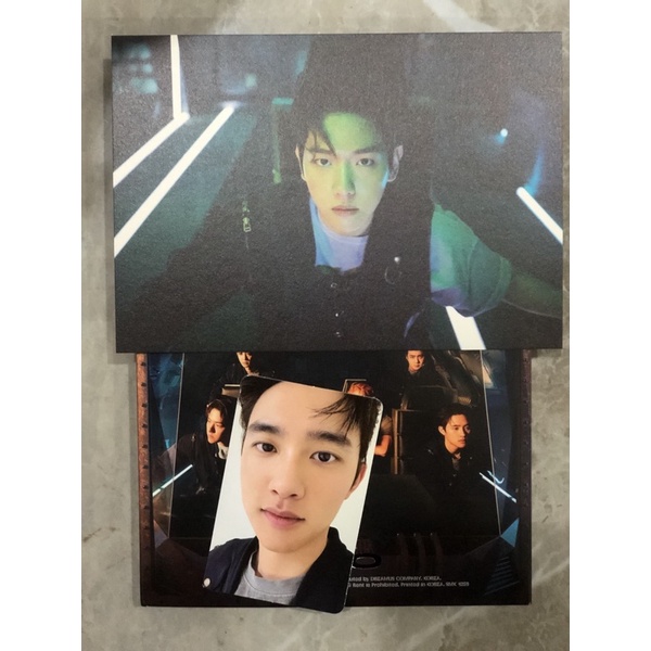EXO - Don’t Fight the Feeling D.O Kyungsoo Photocard &amp; Baekhyun Postcard