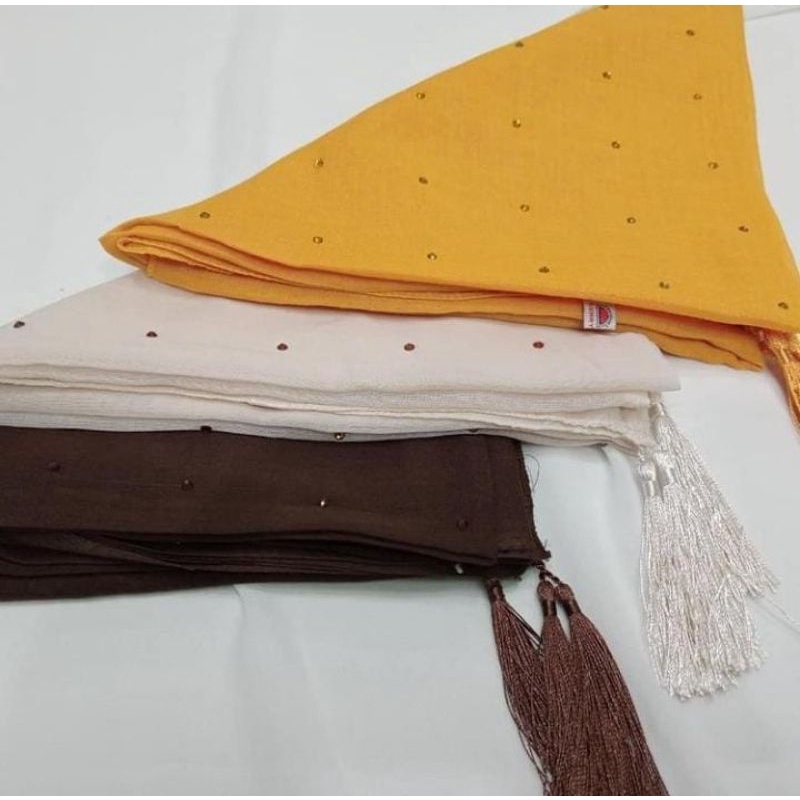 kerudung segiempat bungatta swarosky kepala tasel