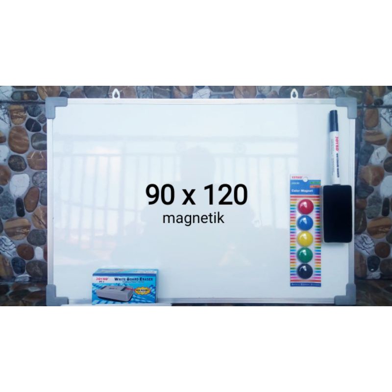 

whiteboard 90 x 120 cm siap gojek grab