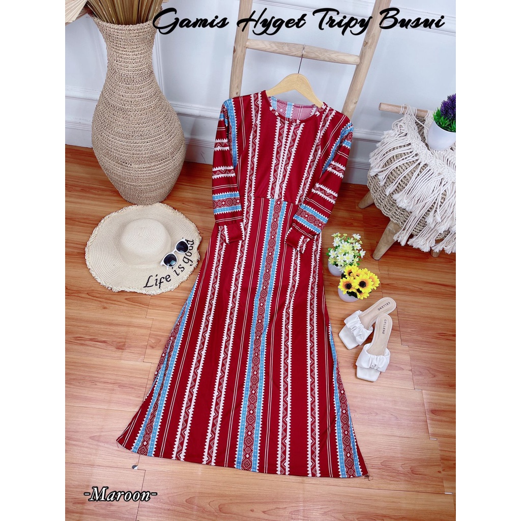 Gamis Hyget Busui Lanjutan Katalog Gamis Murah Gamis Hyget Gamis 30ribuan AH-HY.TRIPY BSUI marun