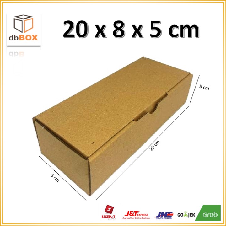 

Kardus 20 x 8 x 5 cm --box Die Cut dan easy usage--