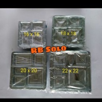 Mika 16x16 Sekat 4 untuk Kardus Box makan 50 pcs