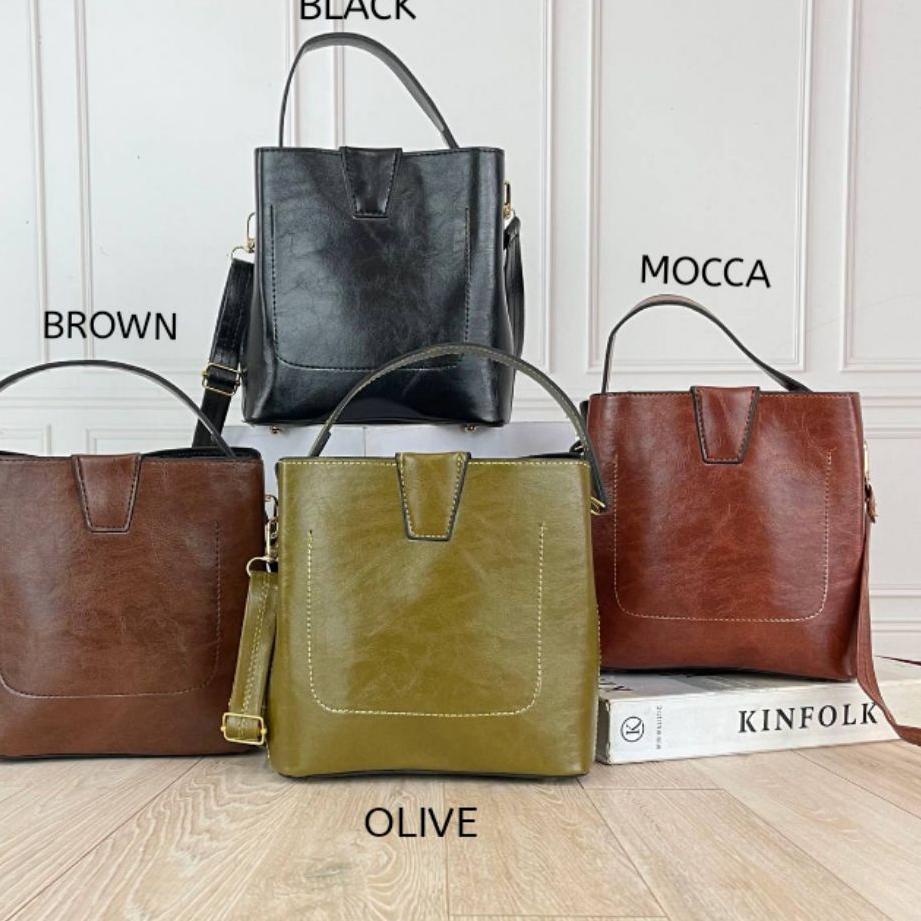Koleksi Terbaru.. SLING BAG LATVIA TAS SELEMPANG POLOS CANTIK UNIK KULIT SINTETIC TEBAL BISA TENTENG