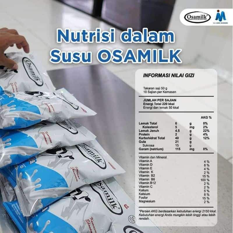 SUSU OSAMILK ORIGINAL 100% Penggemuk Badan &amp; Penambah Nafsu Makan 500 g