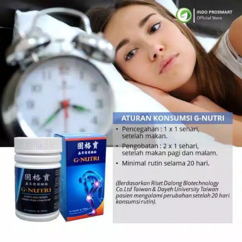 G Nutri | GNutri | G-Nutri - Glucosamine Asli Original Glukosamin Obat Sendi Herbal