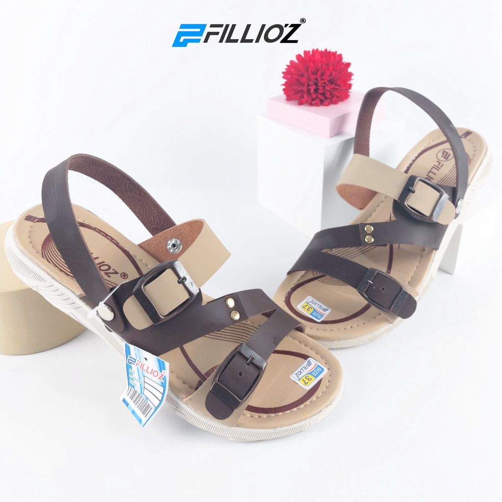 Sandal Wanita Terbaru Let Gesper Tali Anti Slip Fillioz FT23 Original