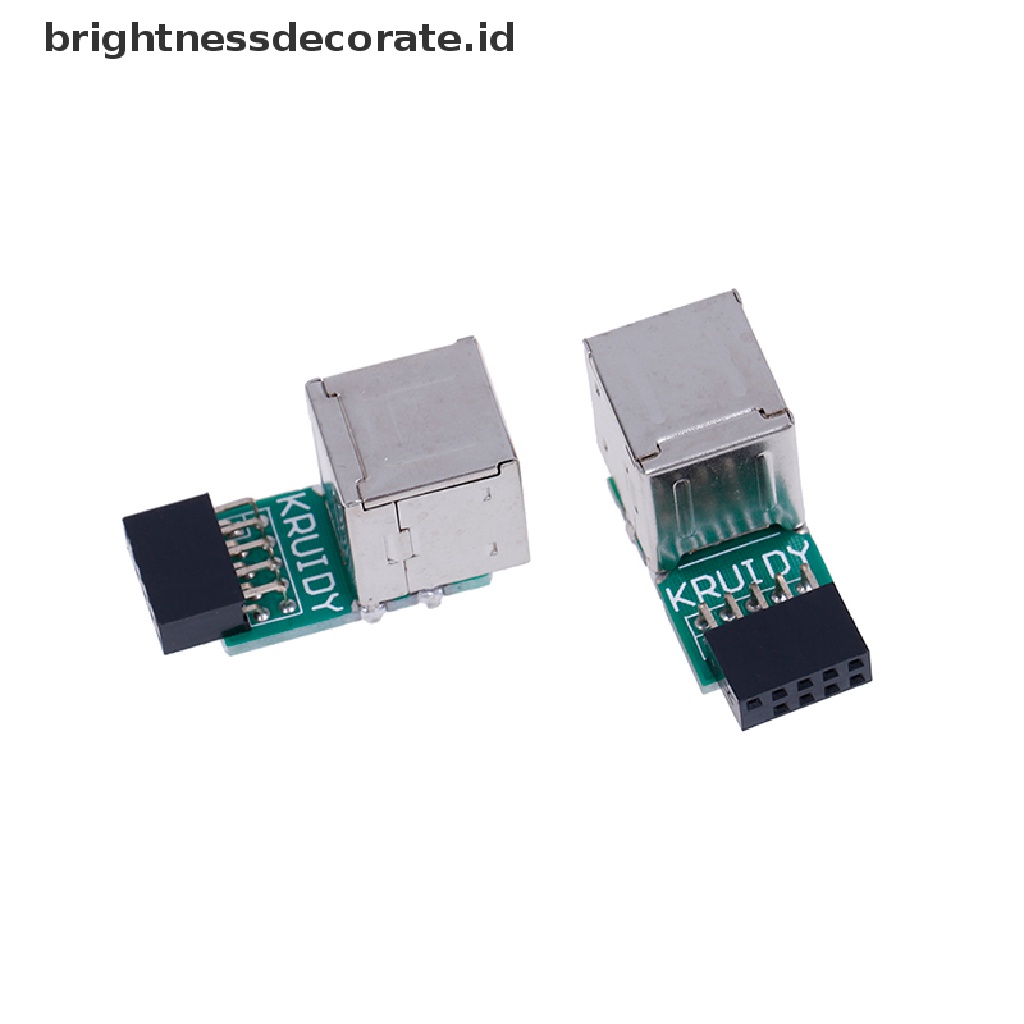 [birth] Internal motherboard 9pin to 2 port USB 2.0 a female adapter converter PCB board [ID]
