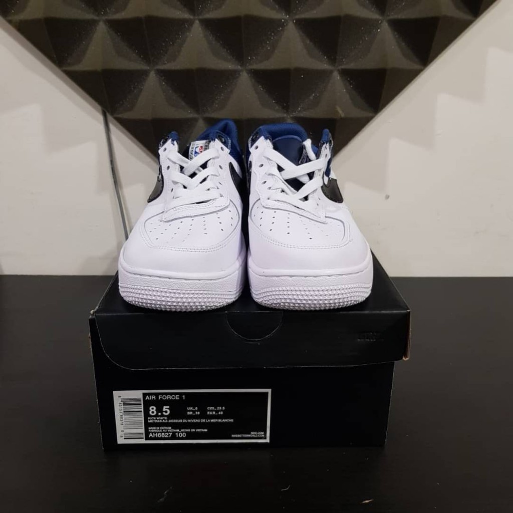 Sepatu Nike Air Force 1 Low NBA White Navy Size 40-45 Premium Original Quality BNIB