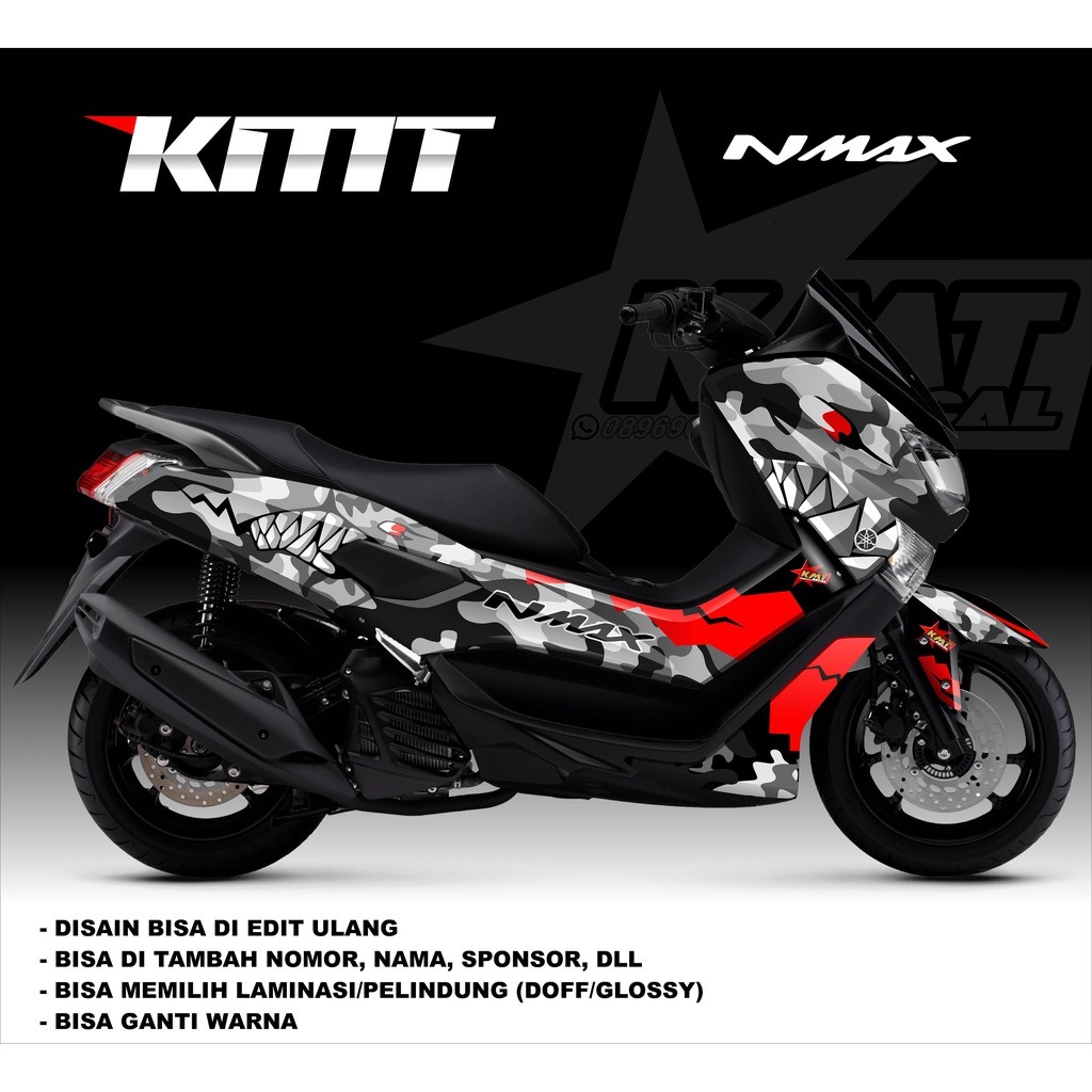 314 DEKAL Nmax DECAL STIKER STICKER Fullbody Nmax Desain Army