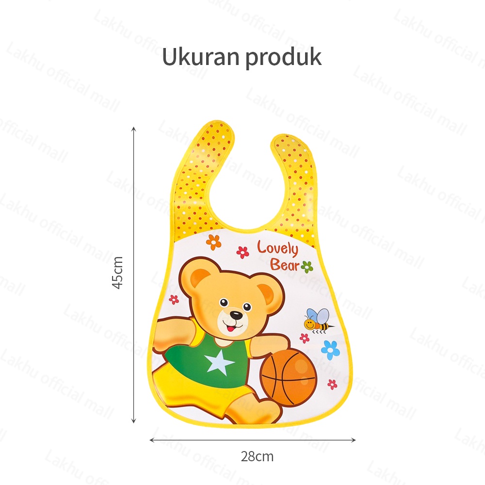 Lakhu slabber bayi waterproof / bibs bayi Kartun celemek bayi anti air