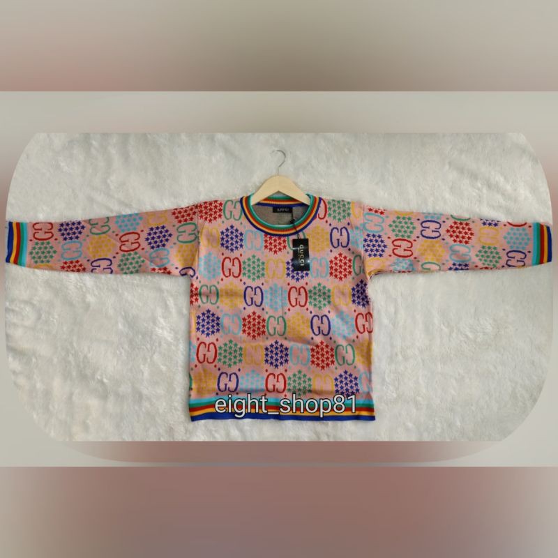 Sweater Gucci Pink Import / Sweater Wanita Import / Sweater Branded / Sweater Gucci