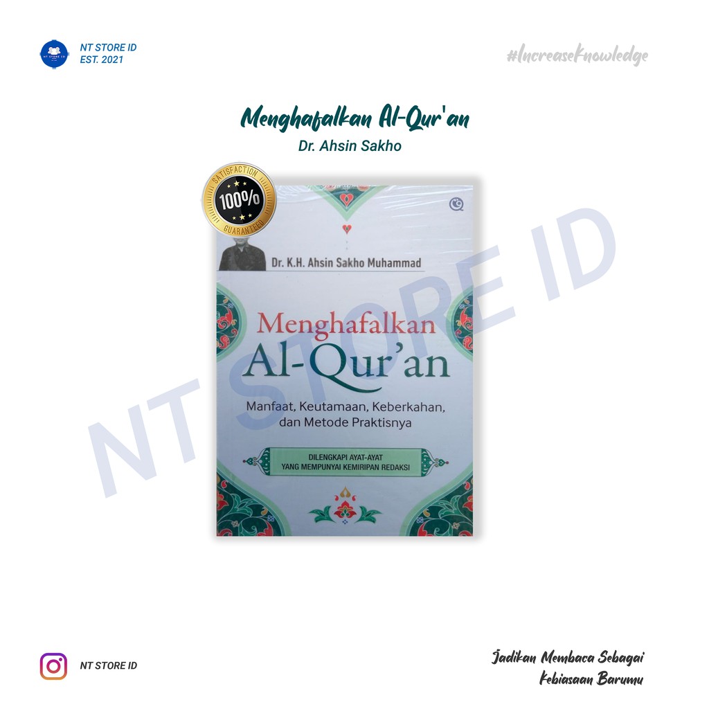 Buku Menghafalkan Al-Qur'an (Manfaat, Keutamaan, Keberkaha, dan Metode Praktisnya)